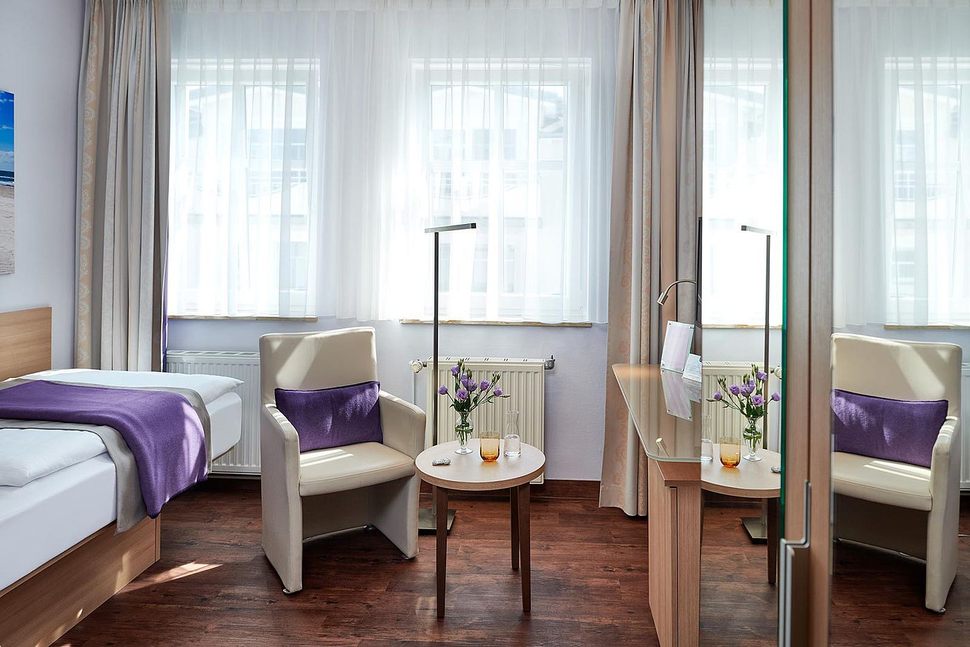 Auch wer alleine reist, ist hier gut aufgehoben. Unsere Einzelzimmer.