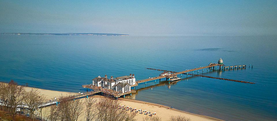 Blick auf die Seebrücke Sellin
